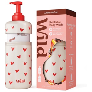 Wild Body Wash Love Heart Case Amber & Oud 300 ml produktbilde