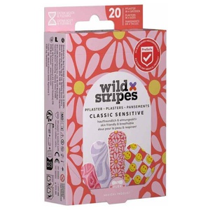 WILD STRIPES Pflaster Classic sensitiv Pastel Fun Produktbild