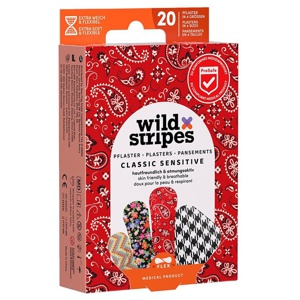 Wild Stripes Classic sensitive Fashion Int Pflaster, 20 St Pflaster Produktbild