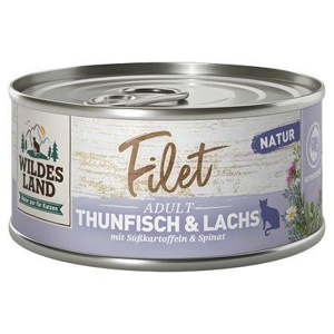 Wildes Land Katze Filet Thunfisch&Lachs 80 g Produktbild