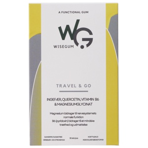 WiseGum TRAVEL & GO 30 stk produktbillede