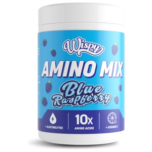 Wispy Amino Mix Blue Raspberry - 350 g. produktbillede