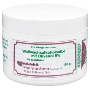 Wollwachsalkoholsalbe mit Olivenöl 5%, 100 g Salbe Produktbild