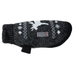 Wolters Strickpullover Elch mit Glitzer Hundezubehör schwarz/ silber 20 cm Produktbild