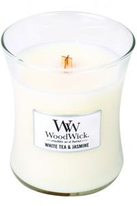 WoodWick Medium - White Tea & Jasmine produkt bild