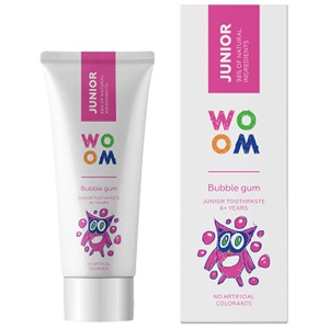 WOOM JUNIOR - Børnetandpasta med Bubblegum Smag +6 år produktbillede