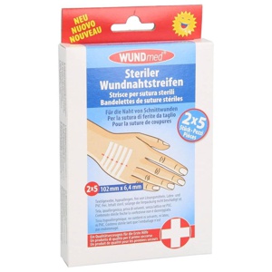 WUNDNAHTSTREIFEN 6,4x102 mm 2X5 St Pflaster Produktbild