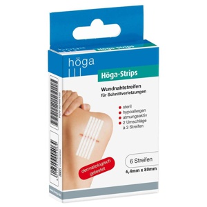 WUNDNAHTSTREIFEN Höga-Strips 6,4x80 mm Produktbild