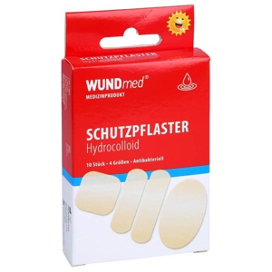 WUNDPFLASTER Hydrocolloid 4 Größen 10 St Pflaster Produktbild