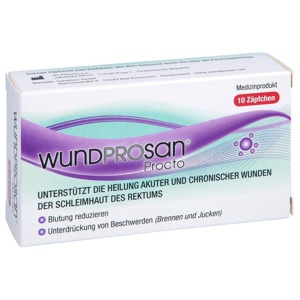 WUNDPROSAN Procto Suppositorien 10 St Suppositorien Produktbild