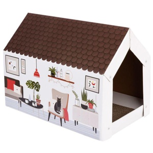 XL-Katzenhaus Home inkl. Kratzbrett - Winter Produktbild