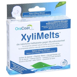 XYLIMELTS Hafttabletten ohne Minze OraCoat Produktbild