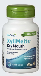 Xylimelts klebetabletter mild mint 110 stk produktbilde
