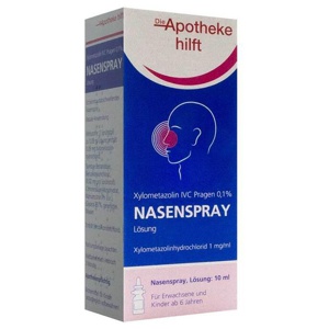 Xylometazolin Ivc Pragen 0,1% Nasenspray Lösung, 10 ml Nasenspray Produktbild