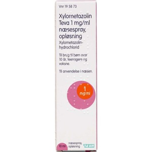 Xylometazolin Teva 1 mg/ml - 10 ml produktbillede
