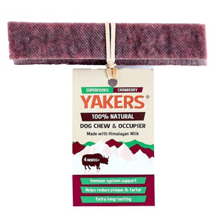 Yakers Dog Chew - Medium with Cranberry product image