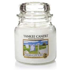 Yankee Candle Clean Cotton Medium Jar 411 g produkt bild
