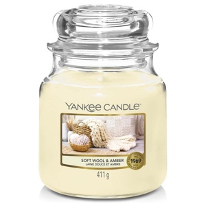 Yankee Candle Classic Soft Wool & Amber Medium produkt bild
