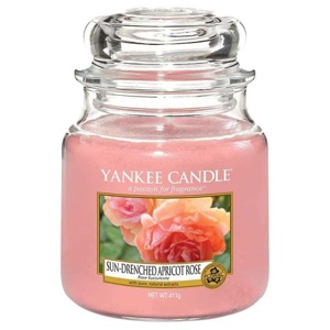 Yankee Candle Sun Drenched Apricot Rose Medium Jar 411 g produkt bild