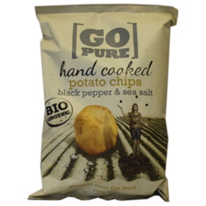 Yellow Chips Pure Chips Økologisk Glutenfri   Salt & pepper produktbillede
