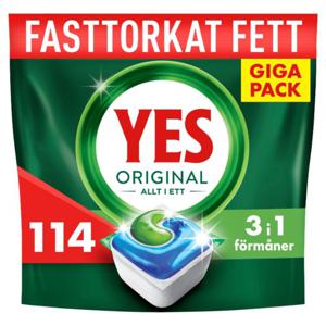 YES Original All In One diskmaskinstabletter 114 st produkt bild
