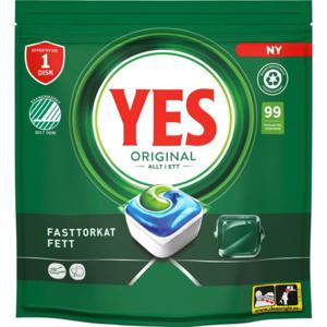 Yes&nbsp;Original&nbsp;All&nbsp;In&nbsp;One&nbsp;diskmaskinstabletter&nbsp;99&nbsp;st produkt bild