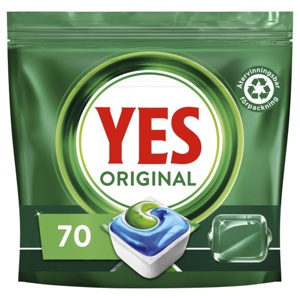 Yes Original All In One Maskindiskmedel 70st produkt bild