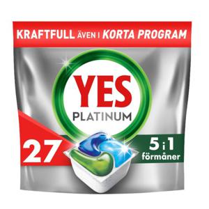 YES Platinum All In One diskmaskinstabletter 27 st produkt bild