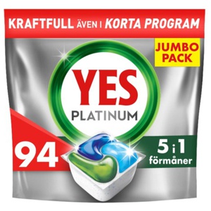 YES Platinum All In One diskmaskinstabletter 94 st produkt bild