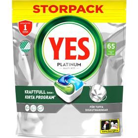 YES Diskmaskinstabletter Platinum 65 st produkt bild