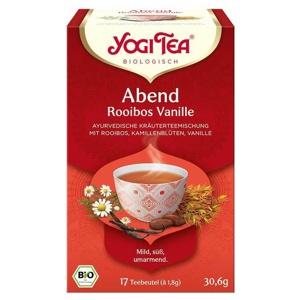 Yogi Tea Abend Roiboos mit Vanille Filterbeutel 1,8g, 17X1.8 g Filterbeutel Produktbild