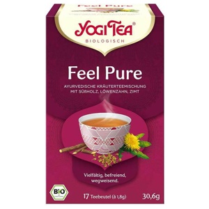 Yogi Tea Feel Pure Bio Teebeutel, 17X1.8 g Filterbeutel Produktbild