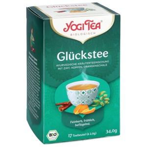 YOGI TEA Glückstee Bio Filterbeutel Produktbild