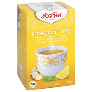 YOGI TEA Ingwer Zitrone Bio Filterbeutel Produktbild