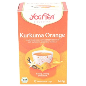 YOGI TEA Kurkuma Orange Bio Filterbeutel Produktbild