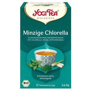 Yogi Tea Minzige Chlorella Bio 17x2g, 17X2.0 g Filterbeutel Produktbild