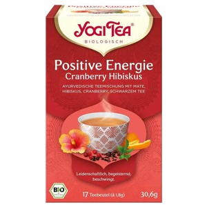 Yogi Tea Positive Energie Cranb.Hibiskus Fbeutel 1,8g, 17X1.8 g Filterbeutel Produktbild