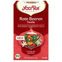 YOGI TEA Rote Beeren Vanille Bio Filterbeutel Produktbild
