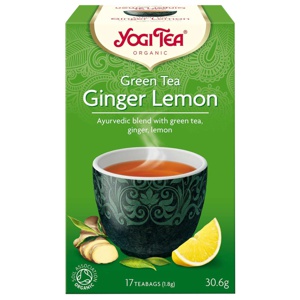 Yogi Tea Green Tea Ginger Lemon 17 påsar produkt bild