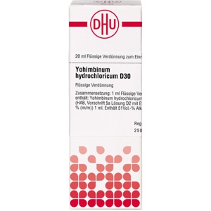 YOHIMBINUM HYDROCHLORICUM D 30 Dilution Produktbild