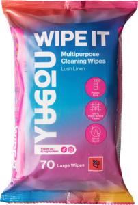 YUGOU WIPE IT Multipurpose Cleaning Wipes Lush Linen 70 st produkt bild