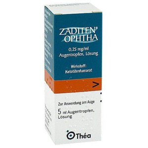 Zaditen ophtha Augentropfen, 1X5 ml Augentropfen Produktbild