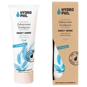 Zahncreme sweet herbs mit B12 ohne Fluorid, 75 ml Zahncreme Produktbild