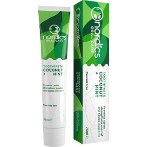 Zahnpasta Anti-Karies Kokos-Minze ohne Fluor Nord., 75 ml Zahncreme Produktbild