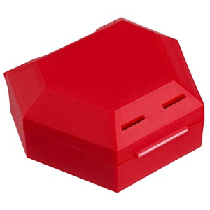 ZAHNSPANGENBOX mit Kordel rot Produktbild