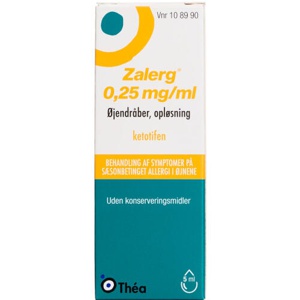 Zalerg Øjendråber 0,25 mg/ml - 5 ml produktbillede