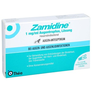 ZAMIDINE 1 mg/ml Augentropfen Mehrdosenbehältnisse Produktbild