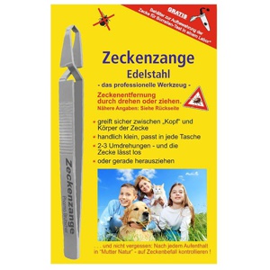 ZECKENZANGE Chirurgenstahl geriffelt Produktbild