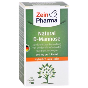 Zein PHARMA Natural D-Mannose 500mg 60 St Kapseln Produktbild