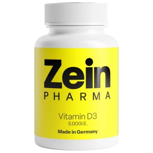 Zein PHARMA Vitamin D3 5000 I.E. 90 St Kapseln Produktbild